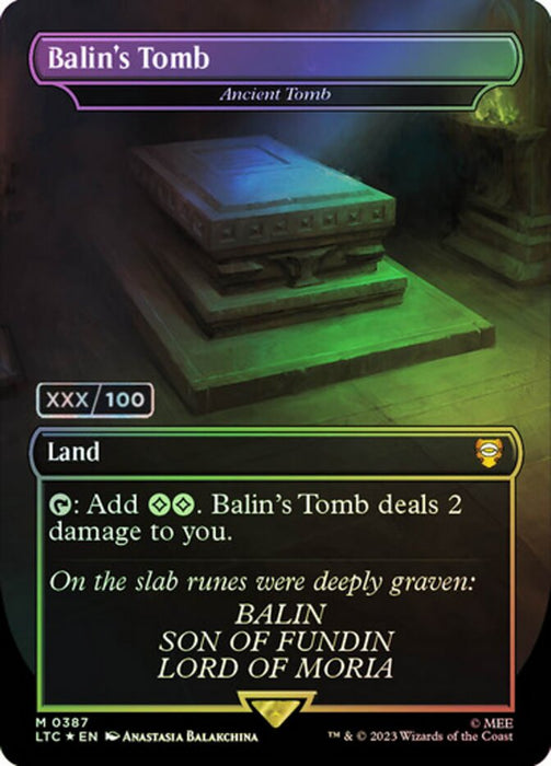 Balin's Tomb - Ancient Tomb - Borderless - Inverted (Foil)