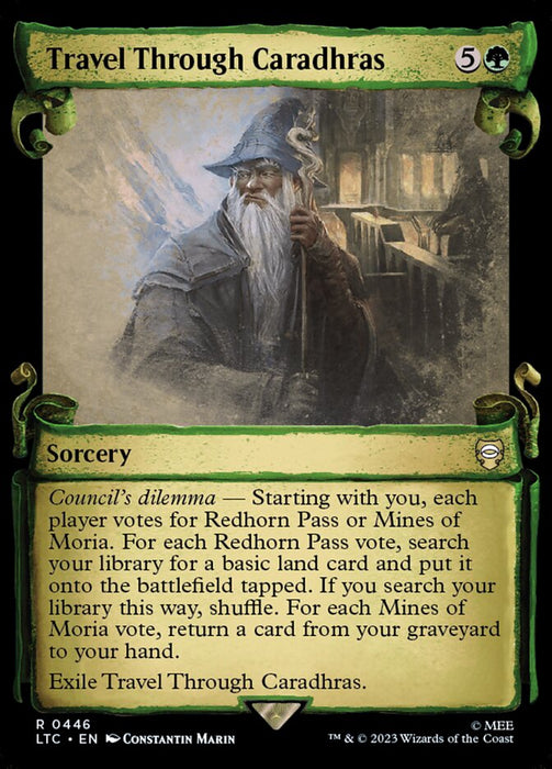 Travel Through Caradhras - Showcase (Foil)