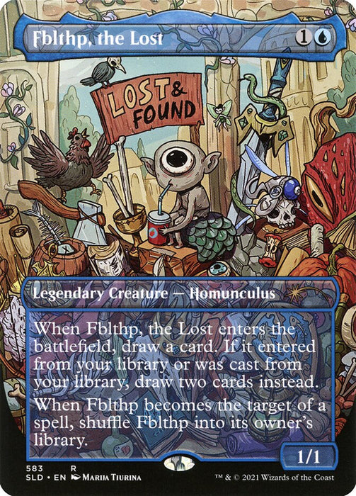 Fblthp, the Lost - Borderless - Full Art - Legendary- Inverted (Foil)