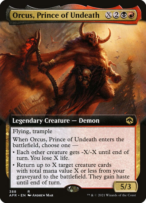 Orcus, Prince of Undeath  - Legendary - Extended Art (Foil)