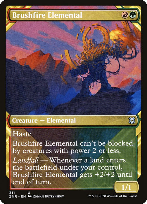 Brushfire Elemental  - Showcase (Foil)