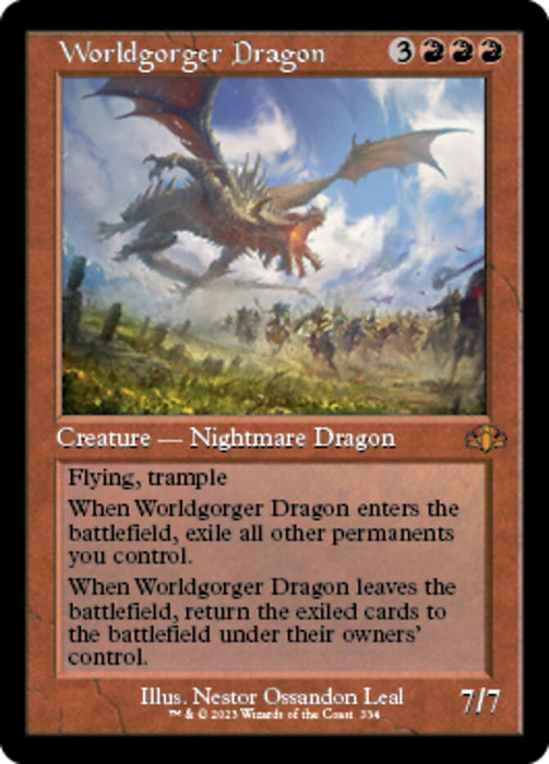 Worldgorger Dragon - Retro Frame