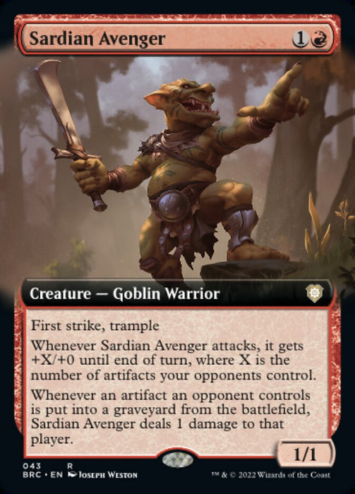 Sardian Avenger - Extended Art