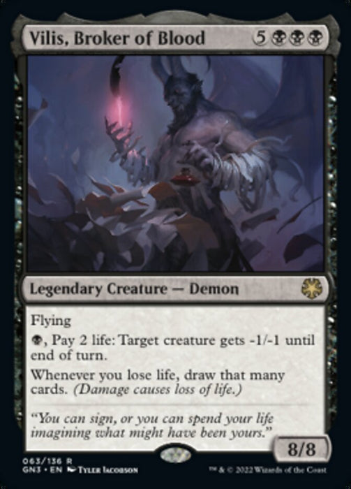 Vilis, Broker of Blood - Legendary