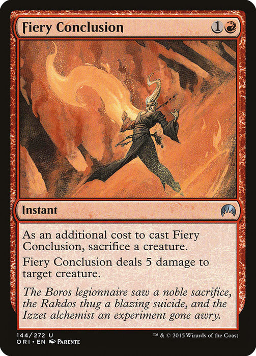 Fiery Conclusion  (Foil)