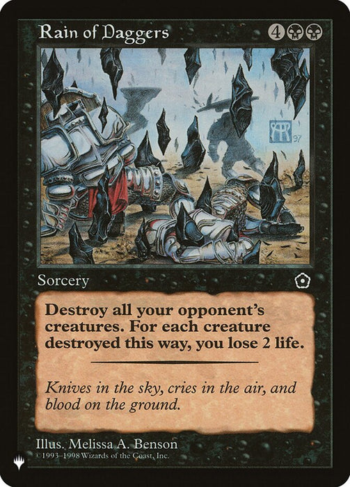 Rain of Daggers - Retro Frame