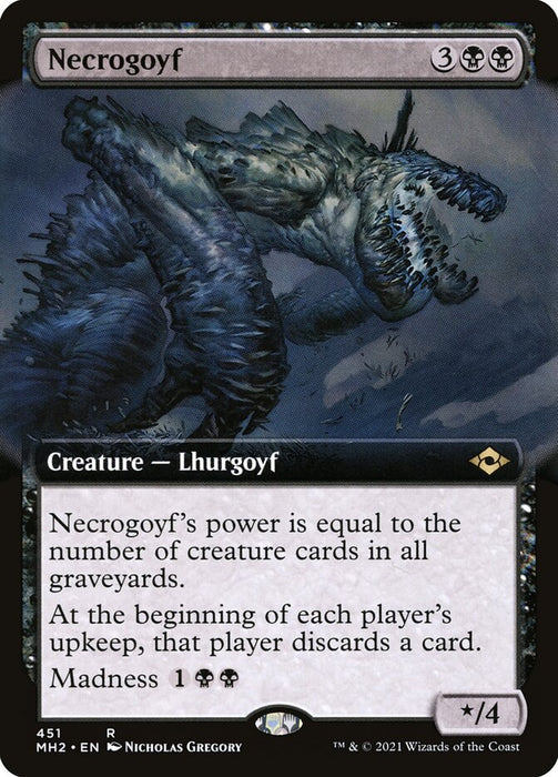 Necrogoyf  - Extended Art (Foil)