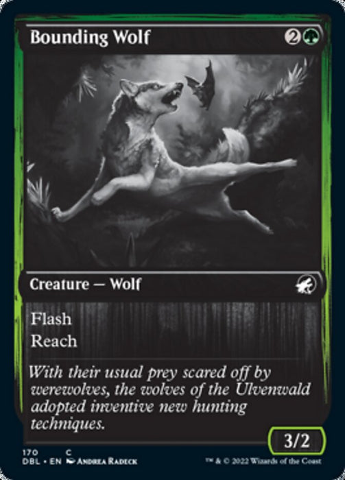 Bounding Wolf  - Inverted (Foil)