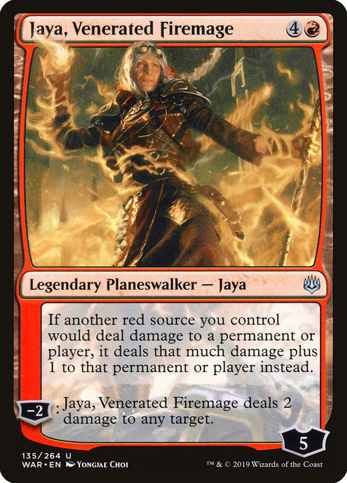 Jaya, Venerated Firemage  (Foil)
