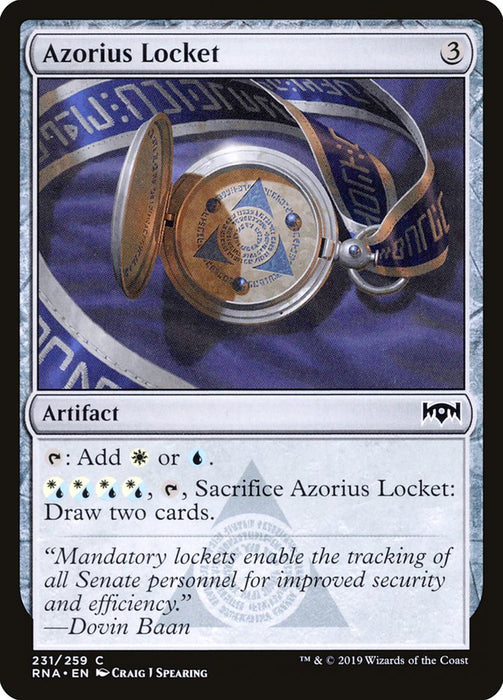 Azorius Locket  (Foil)