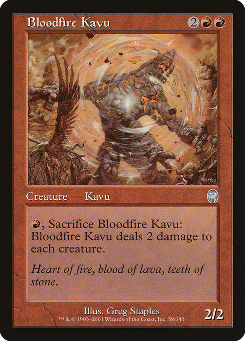 Bloodfire Kavu  (Foil)