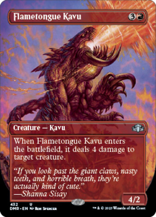 Flametongue Kavu - Borderless (Foil)