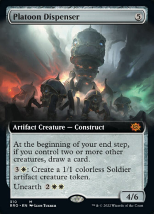 Platoon Dispenser - Extended Art (Foil)
