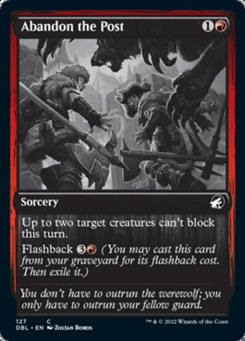 Abandonner le poteau - Inversé