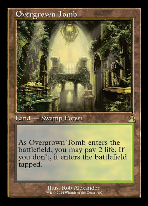 Overgrown Tomb - Retro Frame (Foil)
