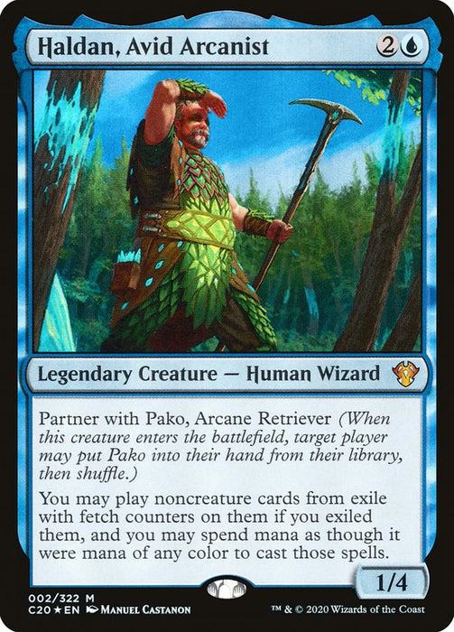 Haldan, Avid Arcanist  - Legendary (Foil)
