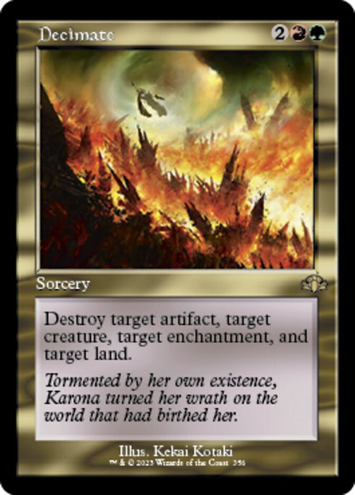 Decimate - Retro Frame (Foil)