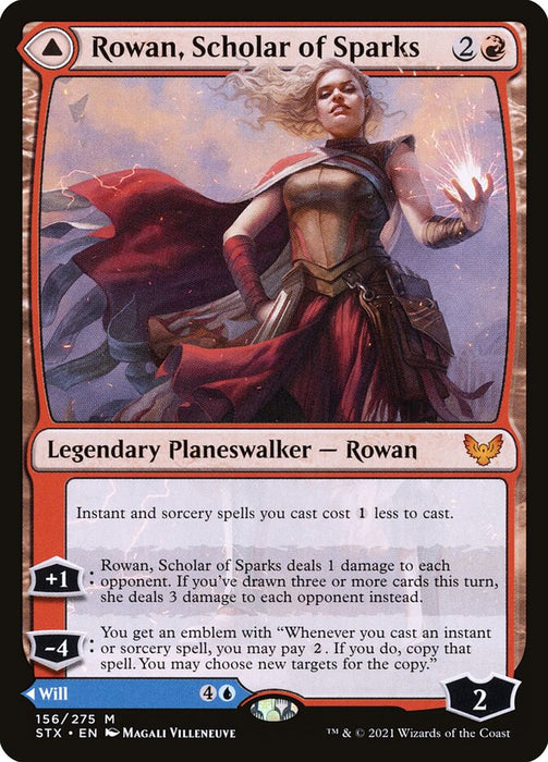 Rowan, Scholar of Sparks // Will, Scholar of Frost  (Foil)