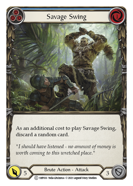 Savage Swing (Blue) - 1st Edition
