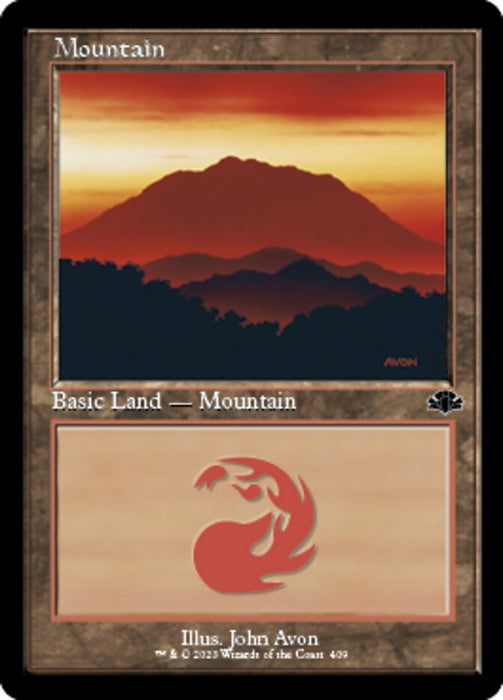 Mountain - Retro Frame (Foil)