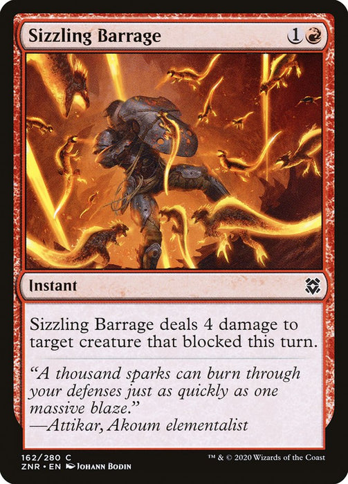 Sizzling Barrage  (Foil)