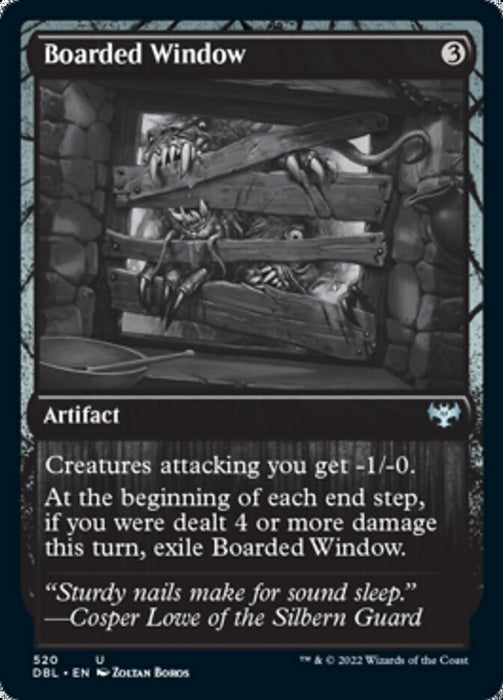 Boarded Window  - Inverted (Foil)