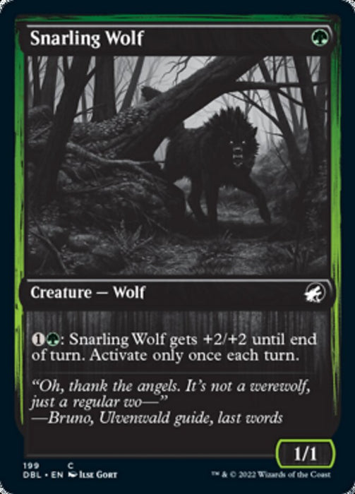 Snarling Wolf  - Inverted (Foil)