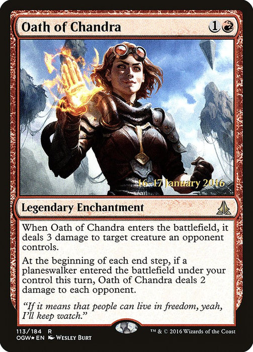 Oath of Chandra  (Foil)