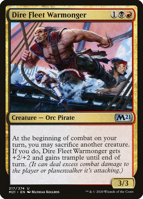 Dire Fleet Warmonger  (Foil)
