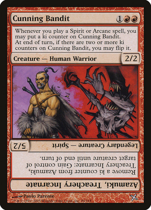 Cunning Bandit // Azamuki, Treachery Incarnate  (Foil)