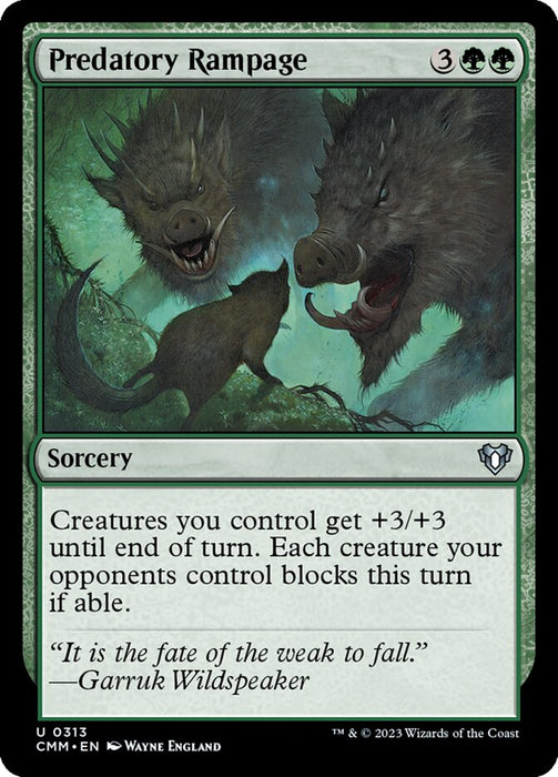 Predatory Rampage (Foil)