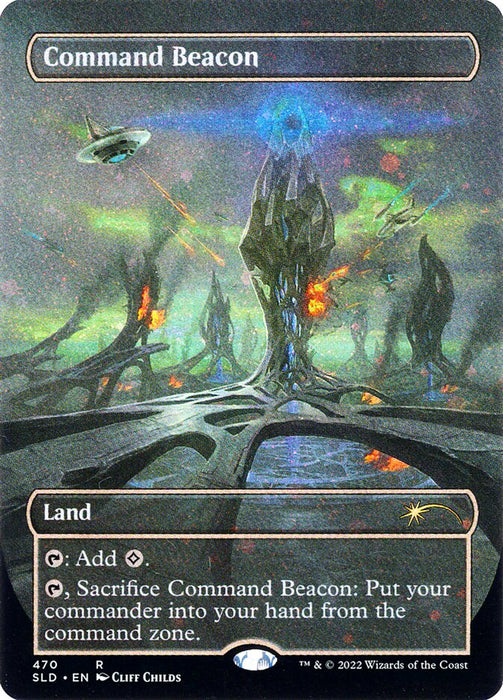 Command Beacon - Borderless - Full Art - Inverted (Foil)