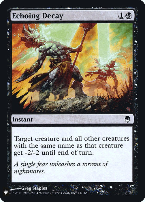Echoing Decay (Foil)