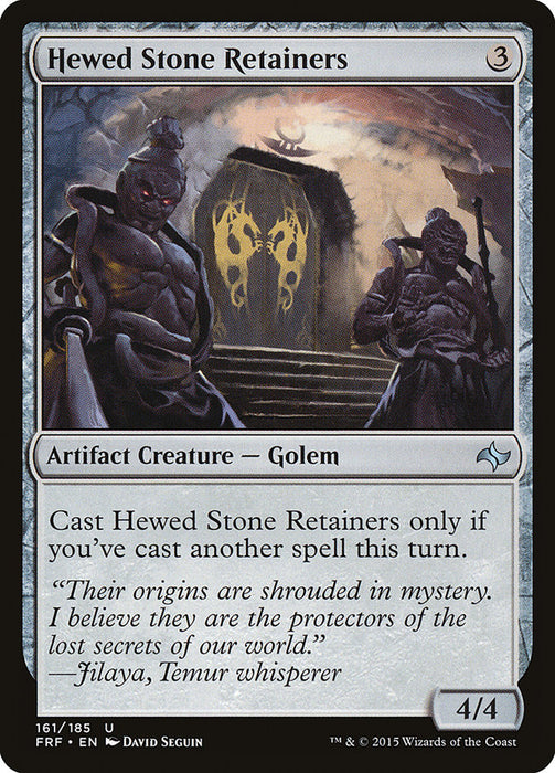 Hewed Stone Retainers  (Foil)