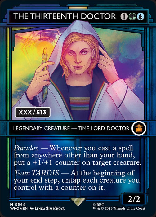The Thirteenth Doctor - Borderless - Showcase- Legendary- Inverted (Foil)