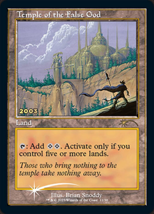 Temple of the False God - Retro Frame (Foil)