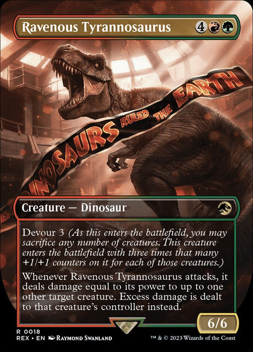 Ravenous Tyrannosaurus - Borderless