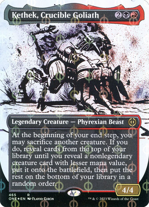Kethek, Crucible Goliath - Borderless - Legendary- Inverted- Showcase (Foil)
