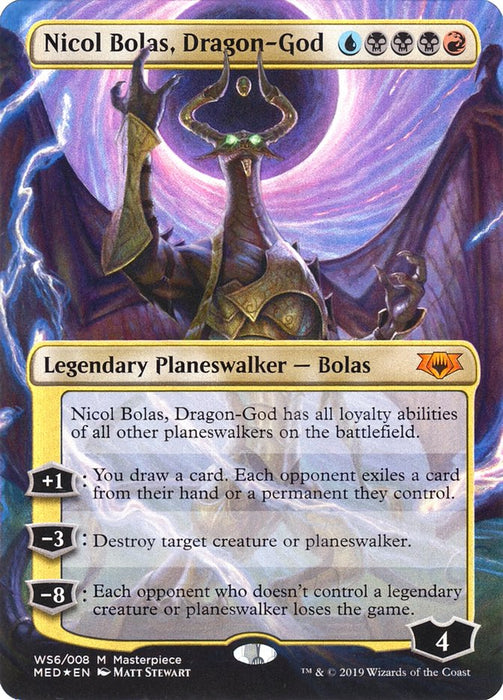 Nicol Bolas, Dragon-God - Borderless  (Foil)
