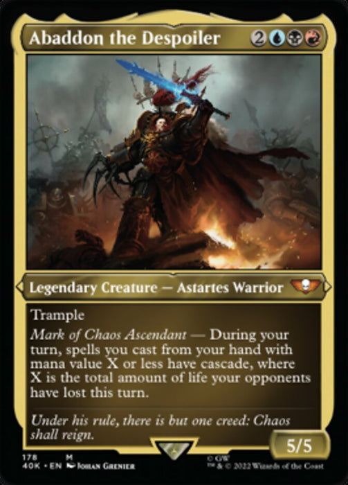 Abaddon the Despoiler - Legendary- Inverted (Foil)