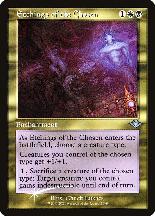 Etchings of the Chosen - Retro Frame  (Foil)
