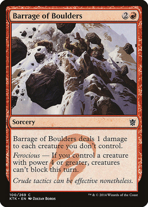 Barrage of Boulders  (Foil)