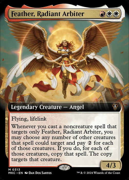 Feather, Radiant Arbiter - Legendary- Extended Art (Foil)