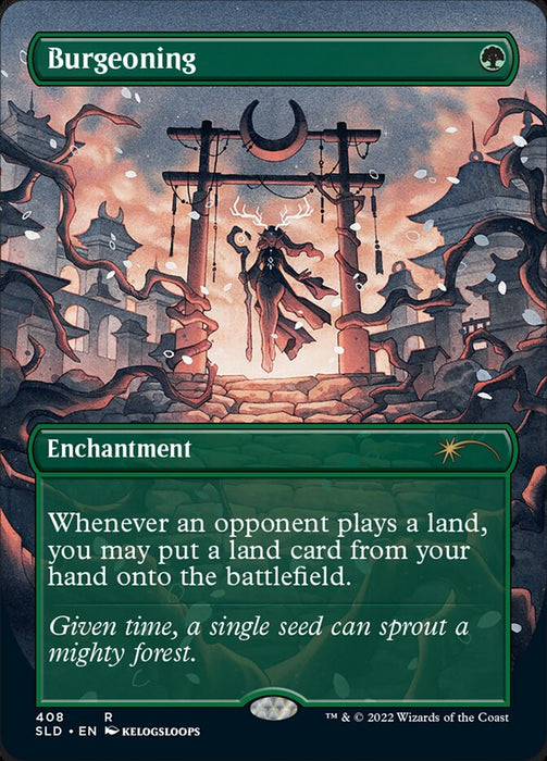 Burgeoning - Borderless - Full Art - Inverted