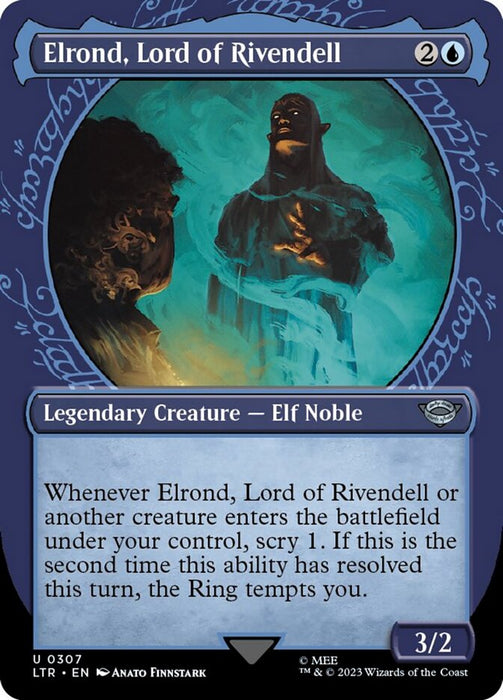 Elrond, Lord of Rivendell - Borderless - Legendary- Showcase (Foil)