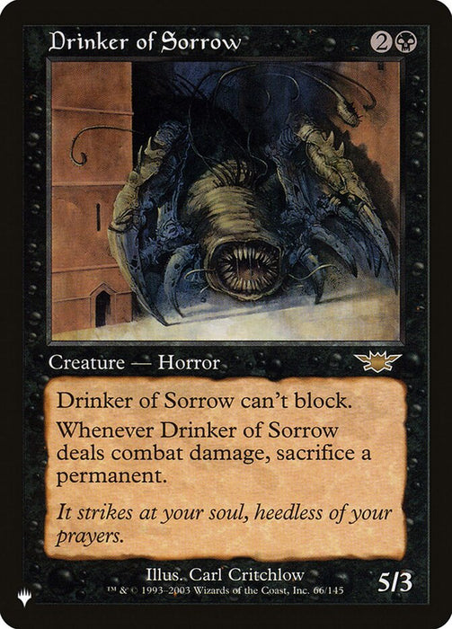 Drinker of Sorrow - Retro Frame