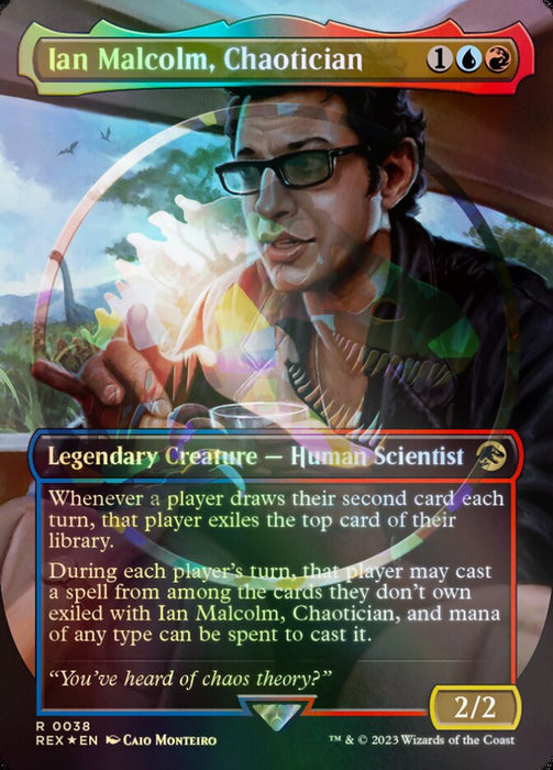Ian Malcolm, Chaotician - Borderless - Legendary (Foil)