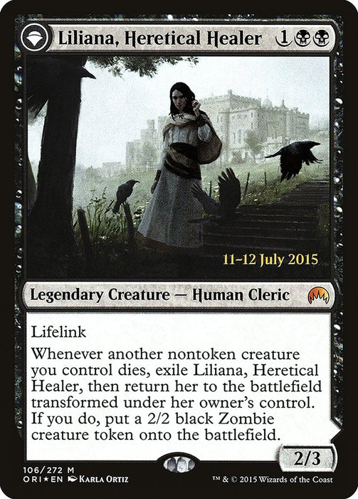 Liliana, Heretical Healer // Liliana, Defiant Necromancer  - Originpwdfc (Foil)
