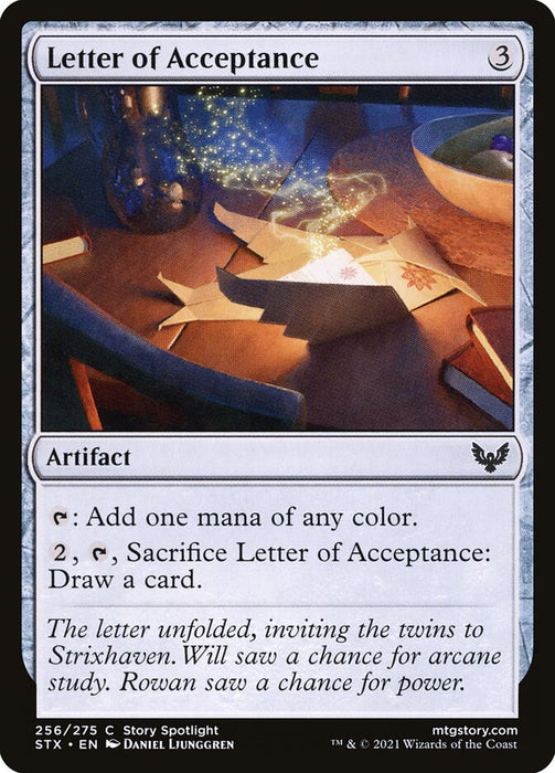 Letter of Acceptance  (Foil)