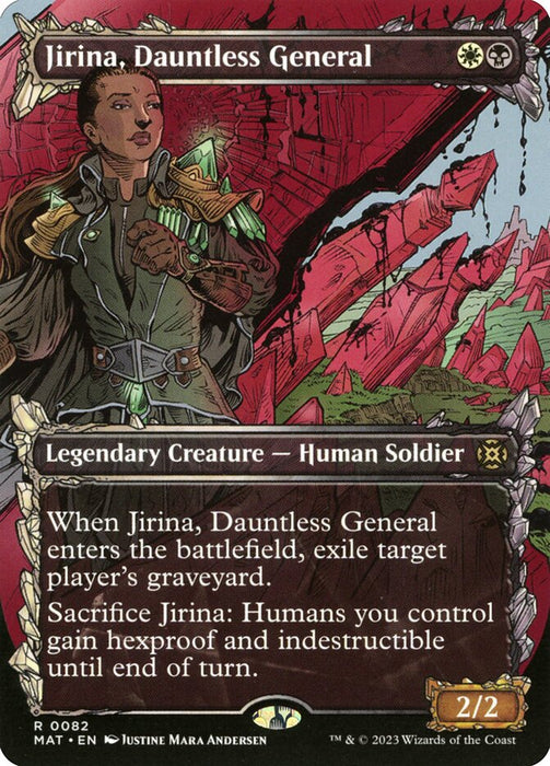 Jirina, Dauntless General - Borderless - Showcase- Legendary- Inverted (Foil)